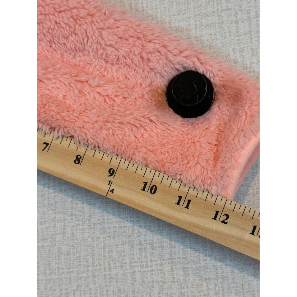 NWT Eddie Bauer Kids Pink High Pile Fleece‎ Hooded Jacket XS 5/6 Layering Teddy